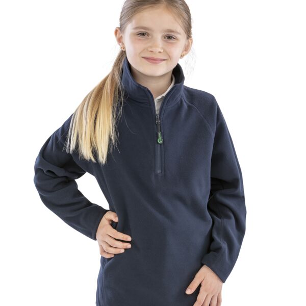 Result Genuine Recycled Kids Zip Neck Micro Fleece Thumbnail